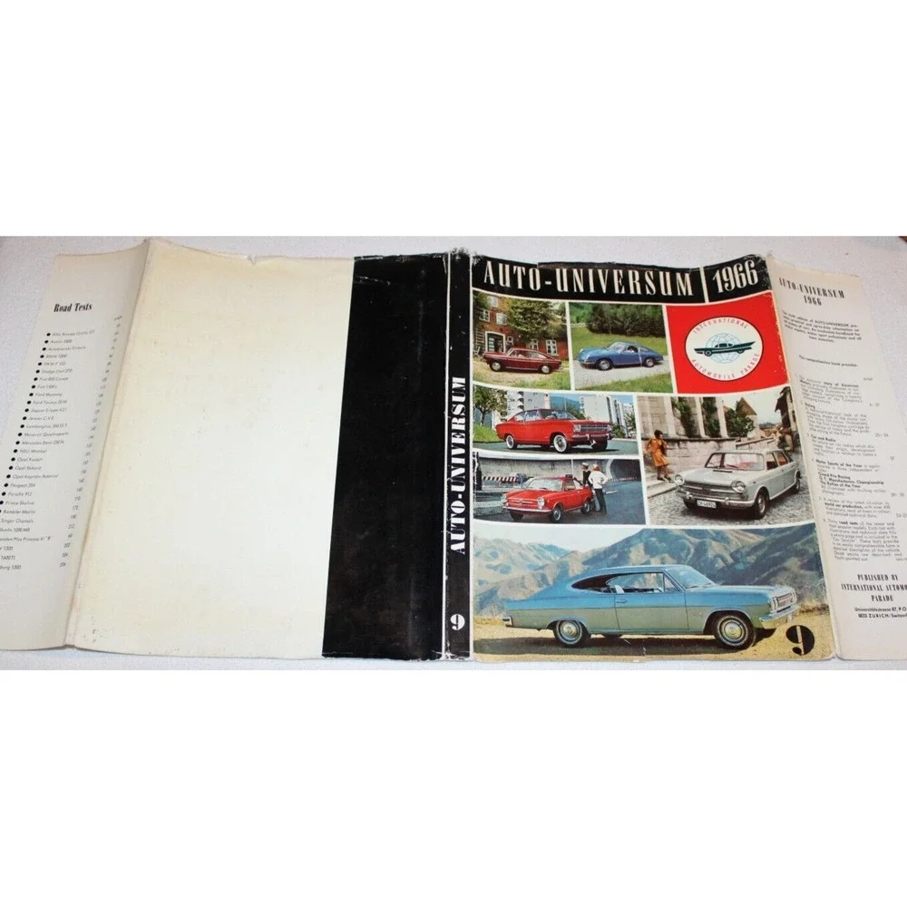 1966 Auto-Universum Vol. 9 International Automobile Parade HB w/ DJ West Germany